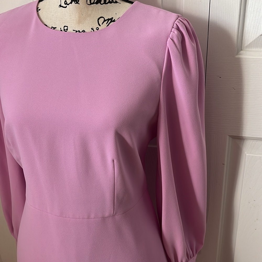 J. Crew long sleeve crepe 365 dress in soft mauve pink size 10. - Picture 8 of 12